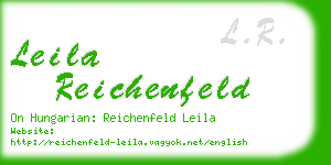 leila reichenfeld business card